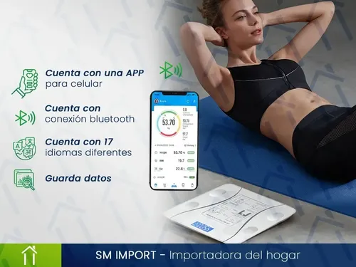 Balanza Corporal Digital Mide Grasa Musculo Bluetooth Hogar Color Rosa