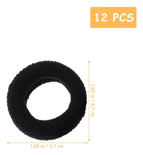 12 Unidades De Cintas Gruesas For El Pelo, Elásticas, Cola