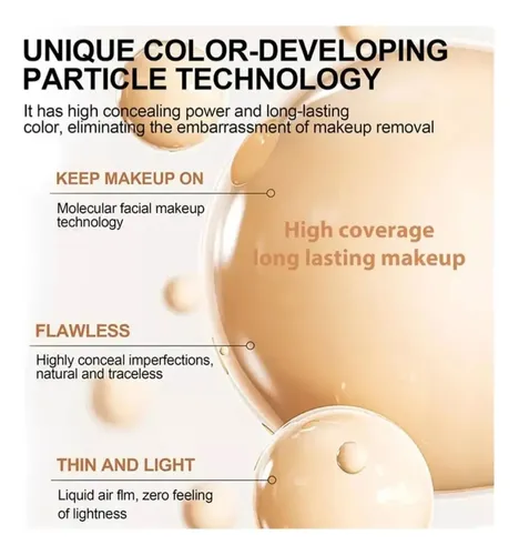 Base Maquillaje 3 En 1 Medio Tecnológia Cambia De Color