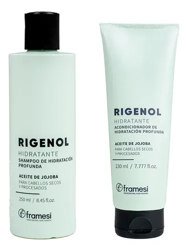 Kit Rigenol Hidratante Cabello Seco Shampoo 250ml + Acondicionador 230ml Framesi