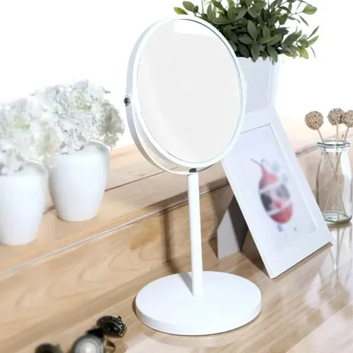 Espejo Tocador C/luz Led Circular Y Pie Apoyo (ep16710)