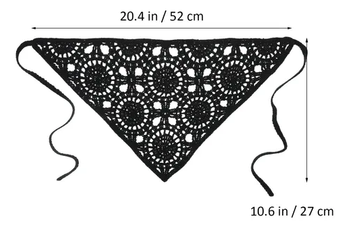 Accesorio Para El Cabello Tipo Bandana De Ganchillo, 6 Unida