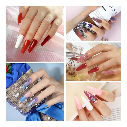 Kit Gel Uñas 35 Colores Uv Profesional Con Base Y Top Coat