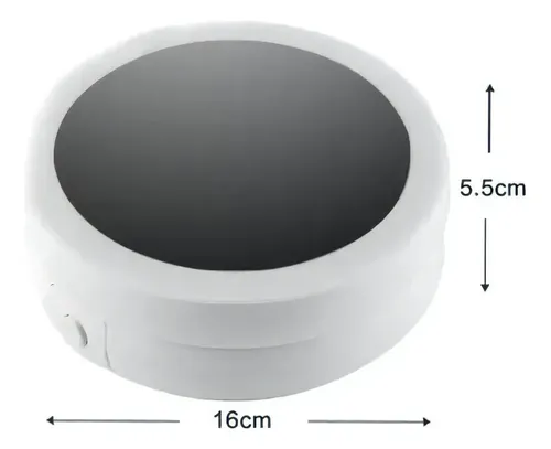 Espejo Con Luz Aro Led Maquillaje Aumento Plegable Usb/pila