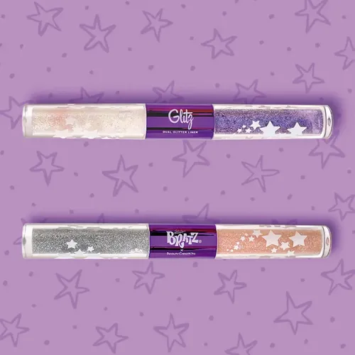 Delineador Líquido Glitter Dúo Bratz X Beauty Creatiions Color Glitz