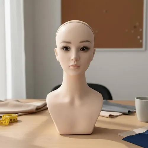 Modelo De Peinado Para Exhibición De Cabello, Busto En Pvc