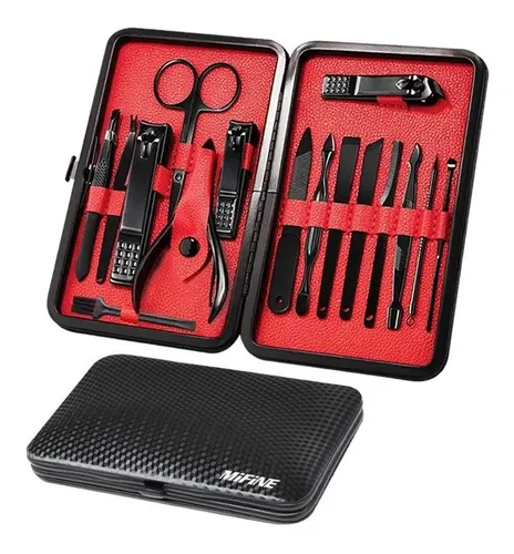 Kit De Manicura Pedicura 16 Piezas C/estuche