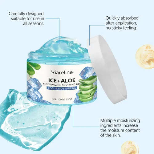 Gel Hidratante Facial Nutritivo Con Aloe Vera Viareline
