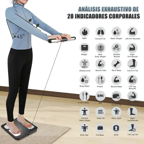 Báscula Inteligente  Corporal De 8 Electrodos,28 Datos