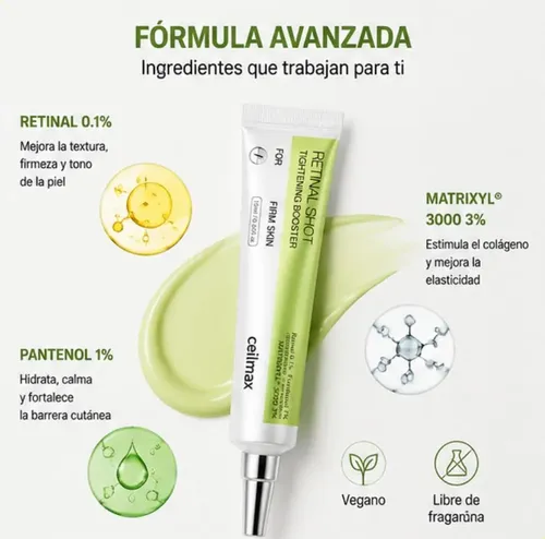 A Suero Reafirmante Con Retinal Al 0,5% Para Ojos 15ml