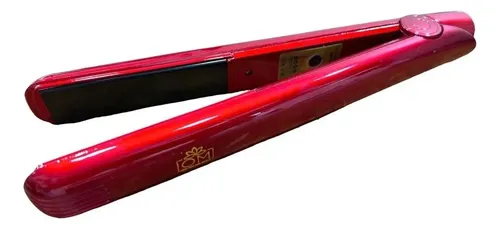 Plancha De Pelo Alisador De Cabello Profesional C/regulador Color Rojo