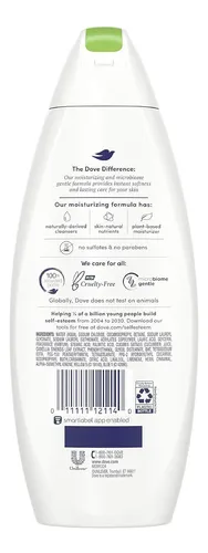 Gel De Baño Dove Go Fresh, Pepino Y Té Verde, 12 Onzas