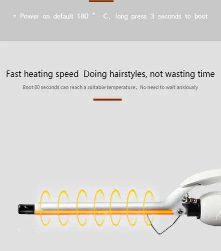 A 9mm Curling Iron Wool Small Curling Wand Teddy Curling @ F