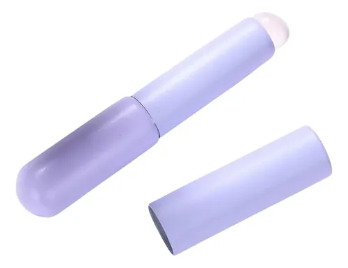 Pincel Corrector De Labios De Silicona Para Viajes Violeta