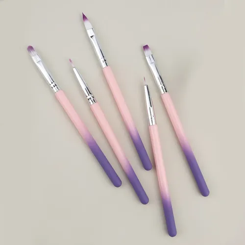 5 Marcadores De Gel Transparente Para Uñas