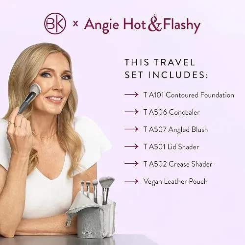 Bk Beauty Angie Hot & Flashy Travel Brush Set Con