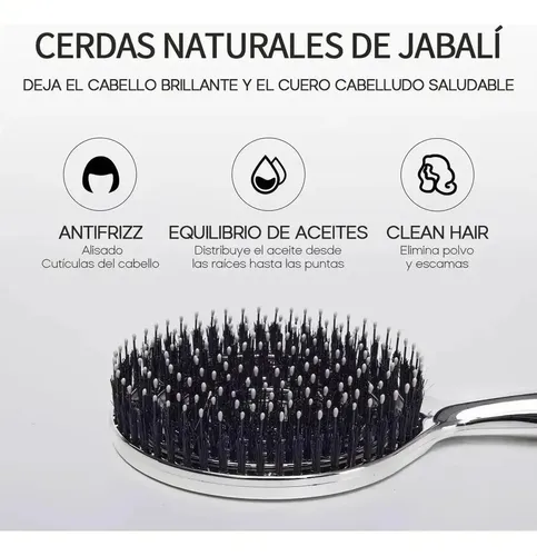 Cepillo De Cerdas For Volumen Y Alisado Del Cabello W. .-