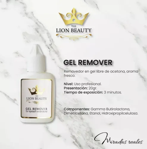 Removedor En Gel The Lion Beauty – Extensiones De Pestañas Transparente