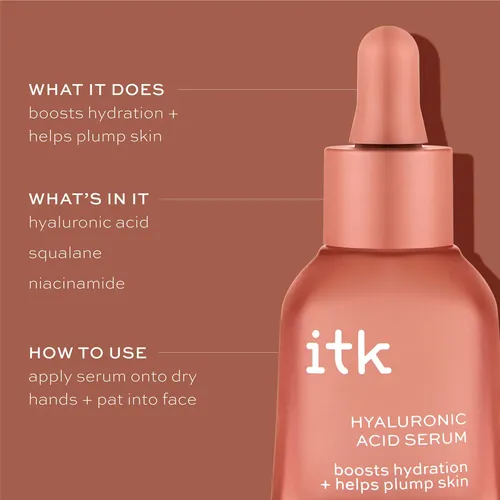 Sérum De Ácido Hialurónico Para Rostro Itk – Sérum Hidratant Todo Tipo De Piel Día/noche
