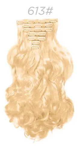 Set Extensiones Cortinas 6 Piezas Simil Natural Ondas 60cm