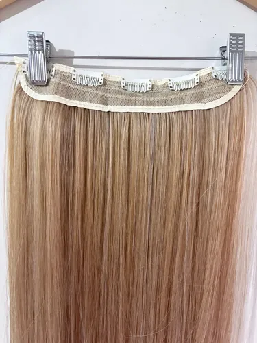 Cortinas De Pelo: Cabello Sintetico Premium Extensiones Color Rubio 16 613 Lacio
