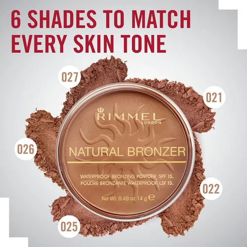 Bronzer Rimmel London Natural 022 Sun Bronze Con Acabado Mat