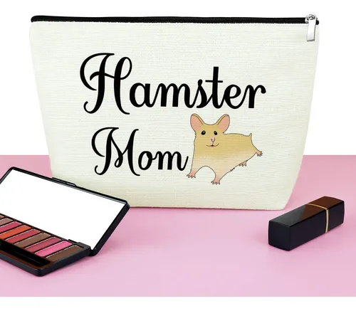 Bolsa De Maquillaje Mxrymvu Con Temática De Hámster Y Mamá,