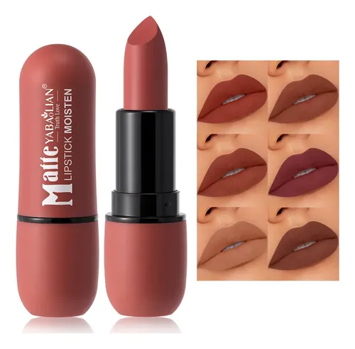 Maquillaje Lápiz Labial Niebla Cara Mate Sin Perder Color 02