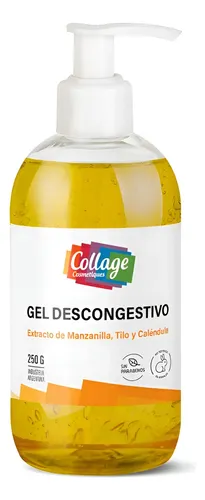 Gel Descongestivo Con Extracto De Manzanilla Tilo Collage