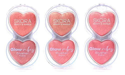 Rubor Polvo Doble Corazon Skora Glow Vibes Duo Blush