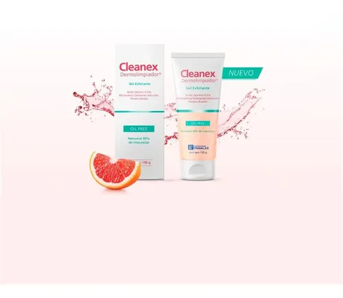 Cleanex Dermolimpiador Gel Exfoliante Oil Free Piel Acneica