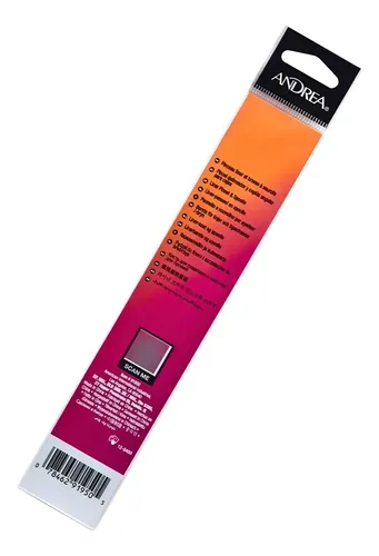 Pincel Delineador Y Cepillo Angular Ceja Fibra Carbon Andrea Color Combinado Blanco Y Negro