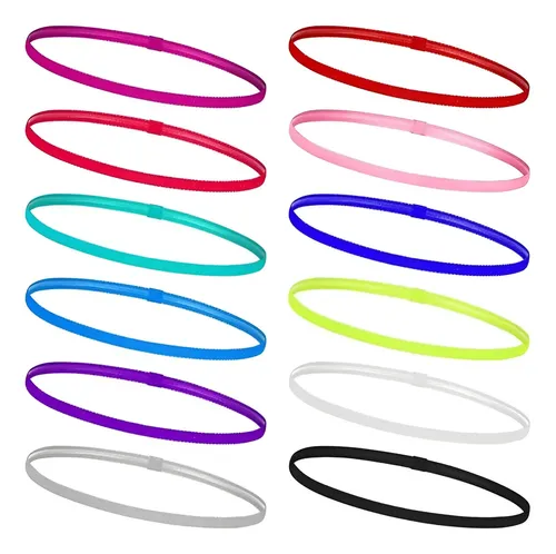 12 Gomas Elásticas For El Pelo Y Diademas Deportivas. . S