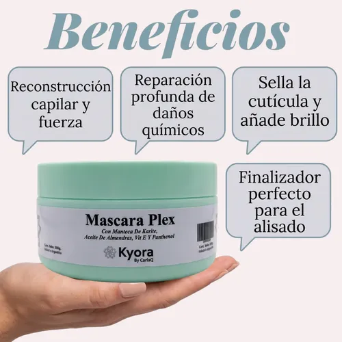 Máscara Plex Reparadora 250gr Kyora Con Manteca De Karité