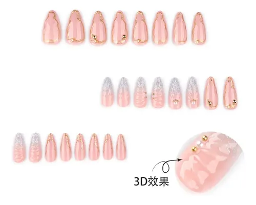 Uñas Artificiales Con Forma De Almendra