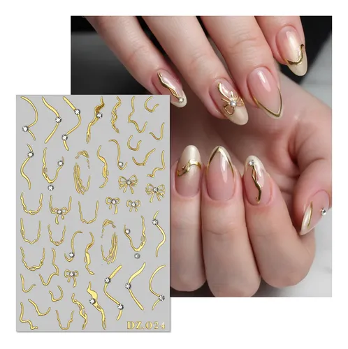 Stickers Para Uñas 5d X14 Hojas Nail Art