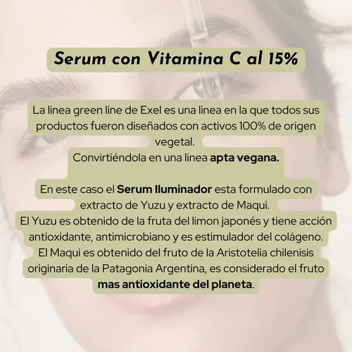 Exel Green Line Serum Iluminador Con Vitamina C 30 Ml Todo T