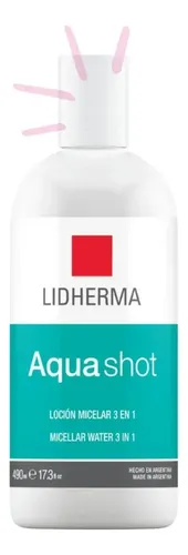 Lidherma Aquashot Locion Agua Micelar Demaquillante Limpieza
