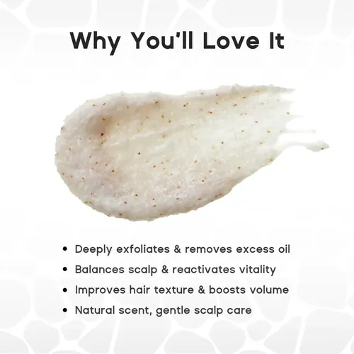 Sea Salt Rosemary & Mint Scalp Scrub, Clean Silicon