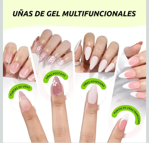 Cherimoya Pegamento Uñas Con Pincel Tips Y Uñas Postizas