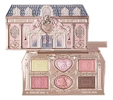 Paleta De Maquillaje De Sombras De Ojos Con Forma De Casa Li
