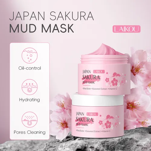 Laikou Sakura Mud Mask: Poros Limpios Y Piel Radiante 25g