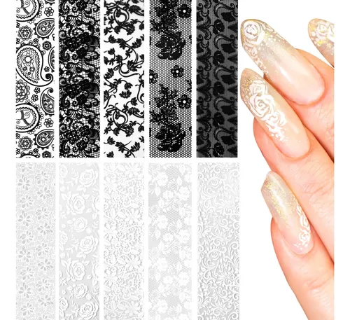 Lámina De Transferencia De Uñas Smallcat, 10 Hojas Para Uñas