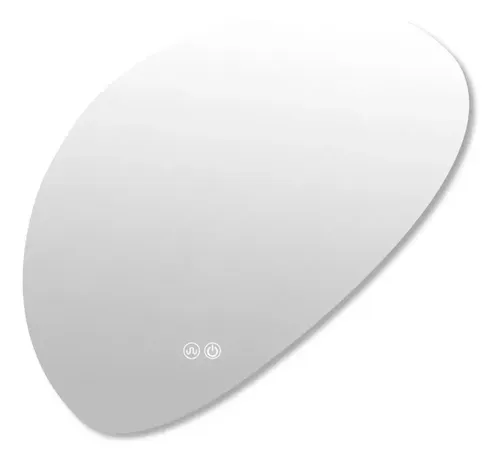 Espejo Led Irregular Diagonal Para Baño Boton Tactil y Antiempañe Gloa