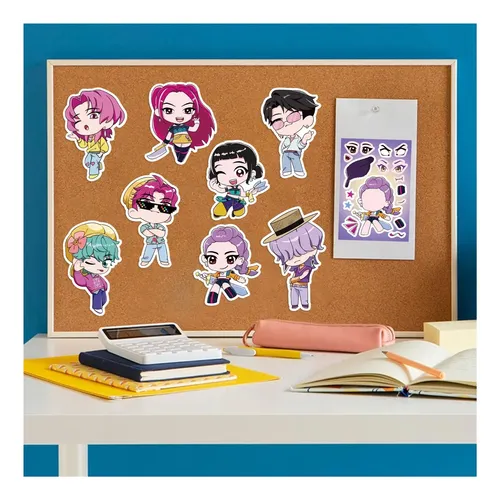 8 Pegatinas Pvc Cazadoras Demonios Diy Laptop Termo Skate