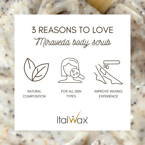 Exfoliante Para La Piel Italwax 500 Ml Con Cáscara De Coco