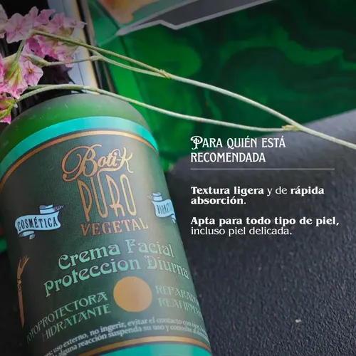 Crema Facial Protectora Día Natural Boti-k Puro Todo Tipo De Piel Día