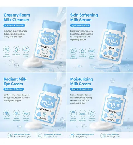Milk Skincare Set 28 Mini Viaje Sulily