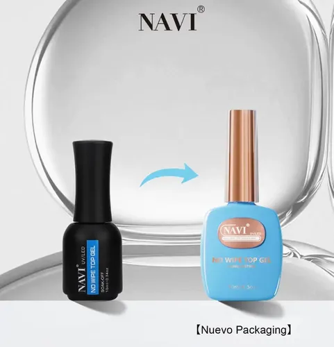 Kit Tips París Night Soft Gel+base Nav+top Navi+pincel+wipes