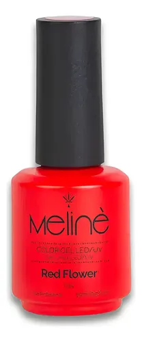 Esmalte Profesional Red Flower Meliné Gel Uñas Led Uv